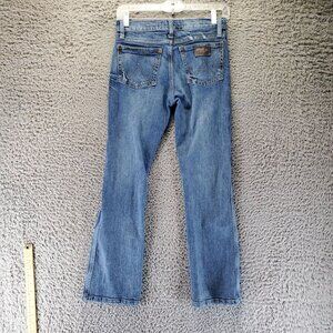 Wrangler Jeans Womens Size 12 Blue Slim Boot Retro Stretch Denim Casual